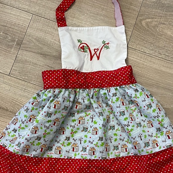 American Girl Other - American Girl WellieWishers Vintage Style Red Polka Dot Apron Little Girls 3-6
